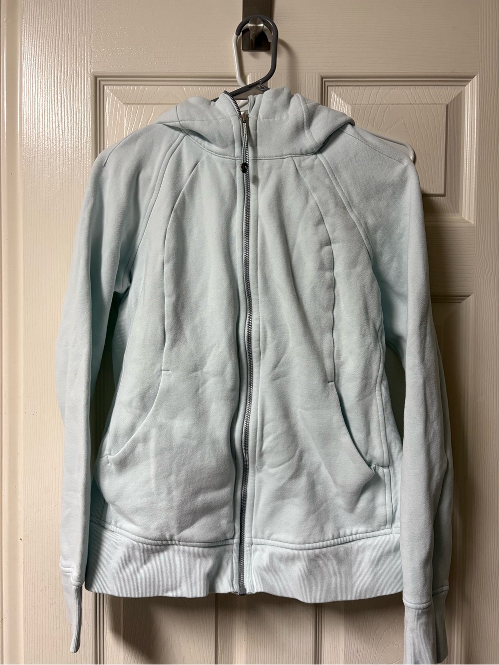 Lululemon Scuba Full Zip Hoodie ligth blue size 12